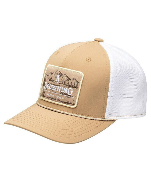 Men's Tan/White Homestead Trucker Adjustable Hat