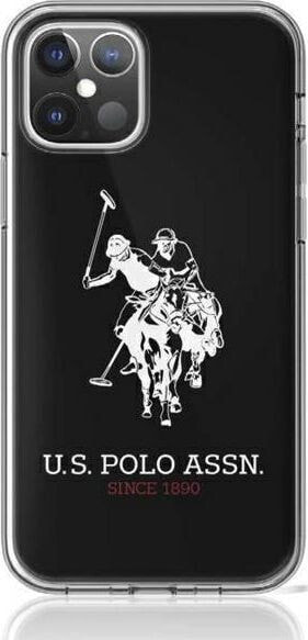 чехол силиконовый черный iPhone 12 Pro Max логотипом U.S. Polo Assn.