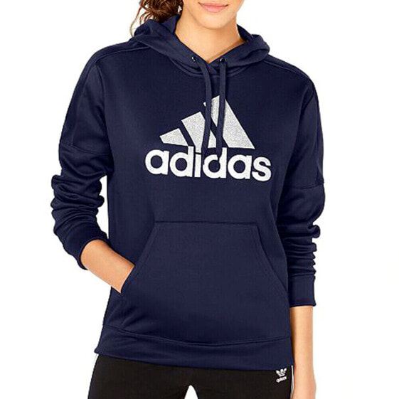 Adidas Women's Originals Shine Logo Hoodie Legend Ink DX5114