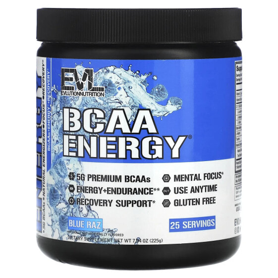 BCAA Energy, Blue Raz, 7.94 oz (225 g)