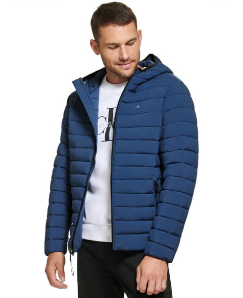 Men's Hooded & Quilted Packable Jacket