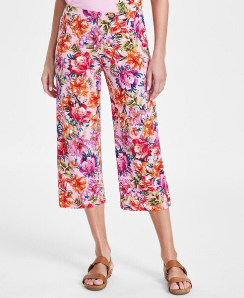 Women's Printed Culotte Pants, Created for Macy's