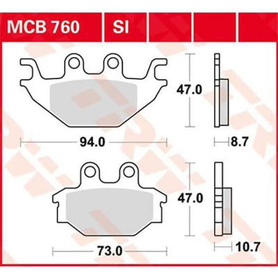 TRW Offroad Adly (Herkules) Canyon 320 14 Sintered Front Brake Pads