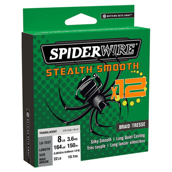 Леска монофильная SPIDERWIRE Stealth Smooth 12 Braid 150 м