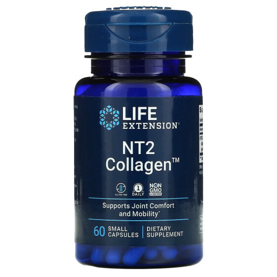 Life Extension, NT2 Collagen, 60 маленьких капсул