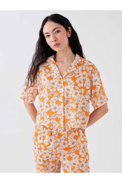 Короткая блузка с цветочным узором LC Waikiki для женщин