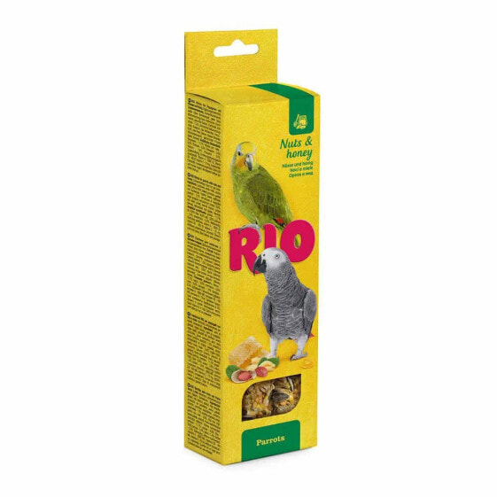 MEALBERRY Rio Sticks Honey & Nuts Parrots 2x90g Bird Snacks 8 Units