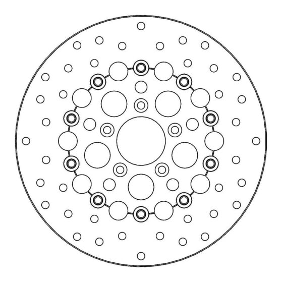 MOTO-MASTER Round Harley Davidson 112308 Left&Right front brake disc