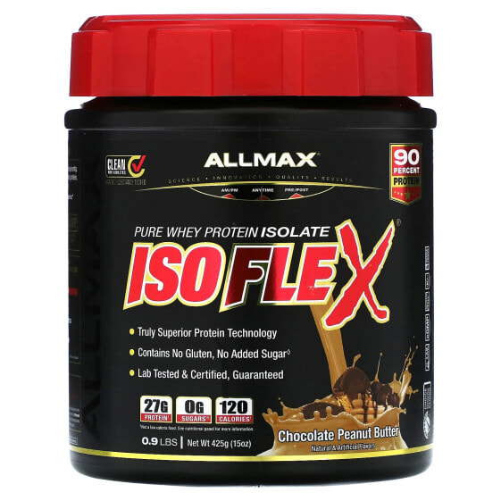 Протеин сывороточный ALLMAX Isoflex, 100% Pure Whey Chocolate Peanut Butter 425 г