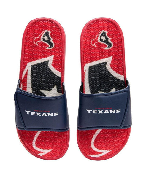 Men's Houston Texans Wordmark Gel Slide Sandals