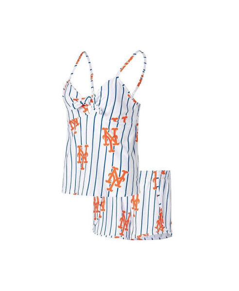 Пижама женская Concepts Sport белая с принтом New York Mets