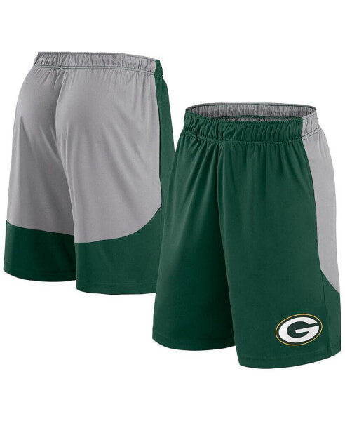 Men's Green/Gray Green Bay Packers Go Hard Shorts