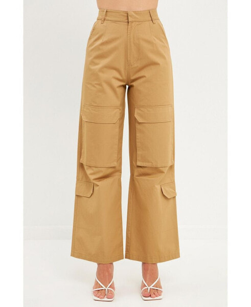 Women's Wide Leg Pocket Cargo Pants