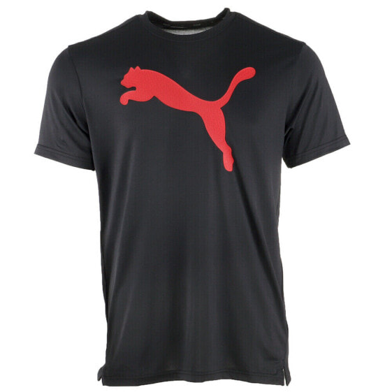 Puma Hd Pattern Cat Poly Crew Neck Short Sleeve T-Shirt Mens Black Casual Tops 5