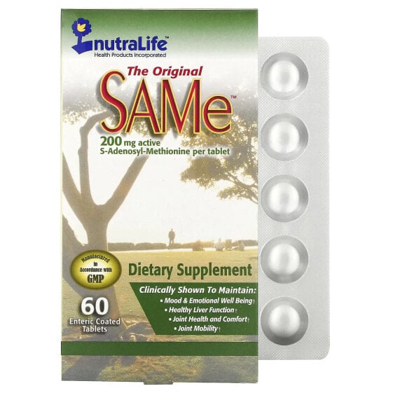 The Original SAMe™, 400 mg, 60 Enteric Coated Tablets (200 mg per Tablet)