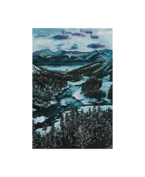 Melissa Wang Mountainscape I Canvas Art - 20" x 25"