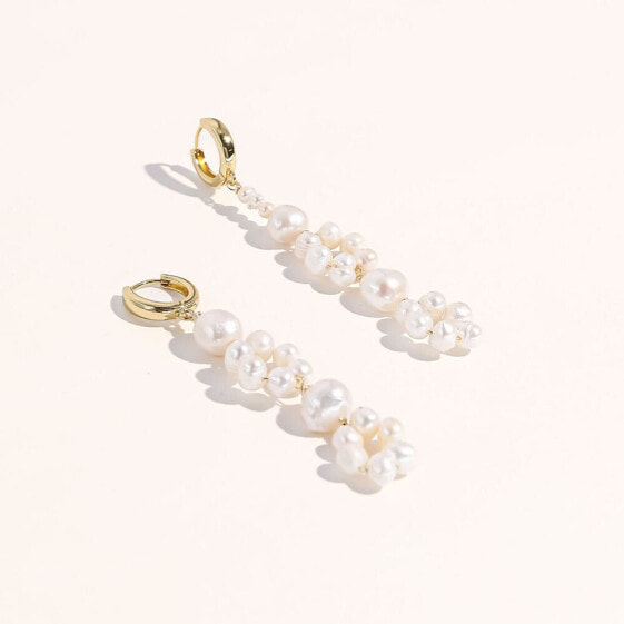 18K Gold Plated Freshwater Pearls - Veronica Earrings For Women