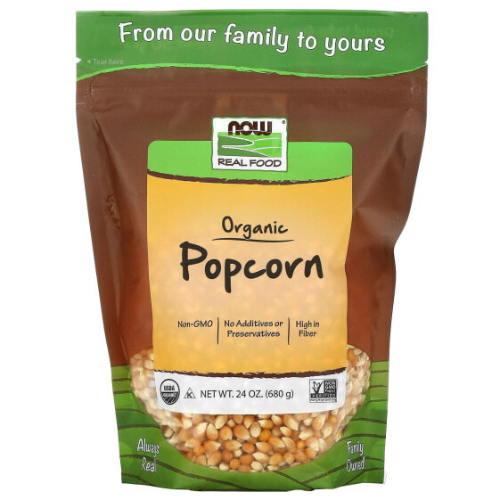 Real Food, Organic Popcorn, 24 oz (680 g)