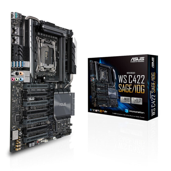 ASUS WS C422 SAGE/10G - Intel - LGA 2066 (Socket R4) - 14 nm - DDR4-SDRAM - 512 GB - Quad-channel - Материнская плата для сервера