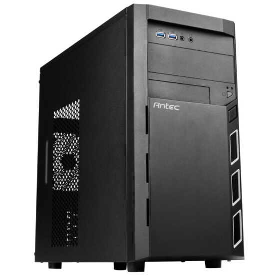 Antec VSK3000 Elite, Mini Tower, PC, Black, micro ATX, Mini-ITX, SGCC, 16 cm