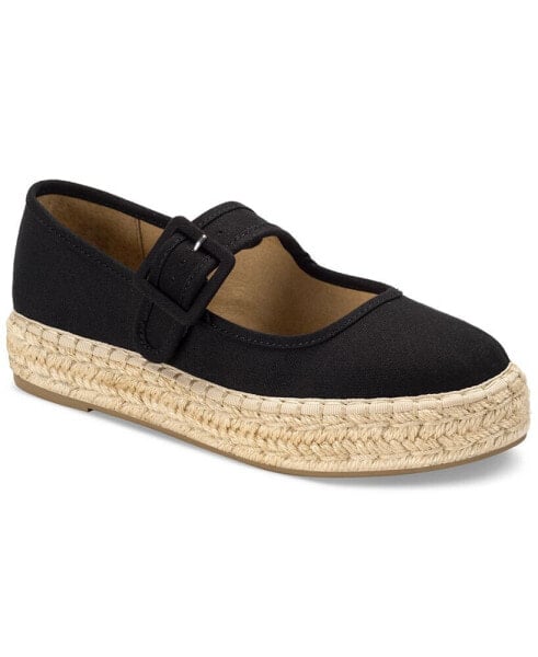 Women's Poppyy Buckle Espadrille Mary Janes, Created for Macy's