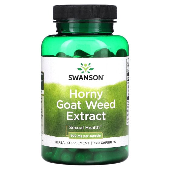 Horny Goat Weed Extract, 500 mg, 120 Capsules