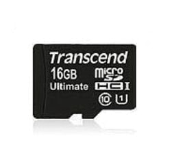 Transcend microSDHC Class 10 UHS-I 600x 16GB - 16 GB - MicroSDHC - Class 10 - MLC - 90 MB/s - Black - Red