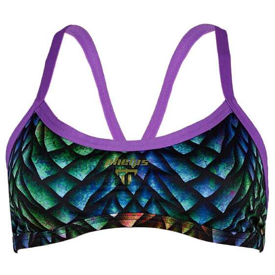 PHELPS Peacock Bikini Top