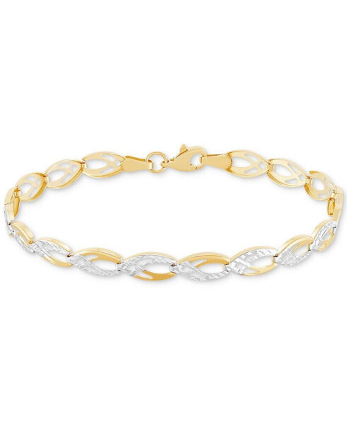 Браслет Macy's Two-Tone Link Gold