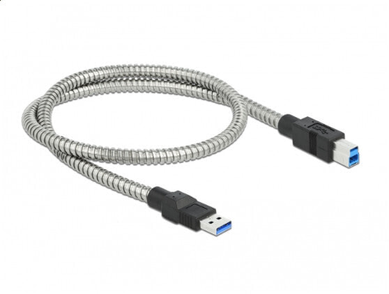 Разъем USB A - USB B 0.5 м - USB 3.2 Gen 1 (3.1 Gen 1) Delock Silver