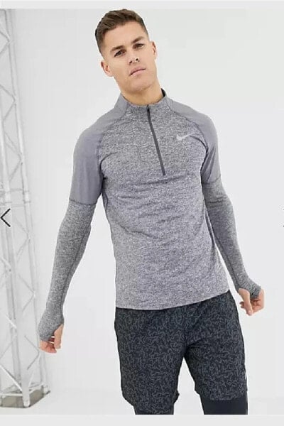 Толстовка Nike Running Element 2.0 Half Zip в сером цвете