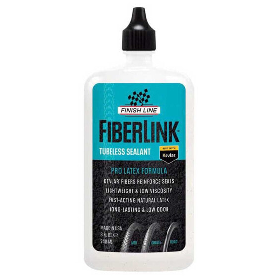 Уплотнитель для бескамерных покрышек Finish Line Fiberlink Pro Latex Tubeless Sealant 240мл