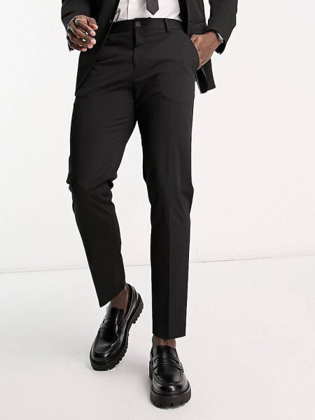 Selected Homme slim fit suit trouser in black 