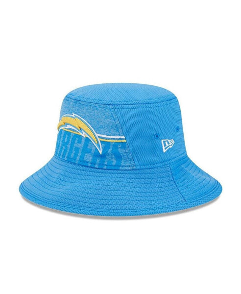 Головной убор New Era мужской синий Los Angeles Chargers 2023 NFL Training Camp Stretch Bucket Hat.