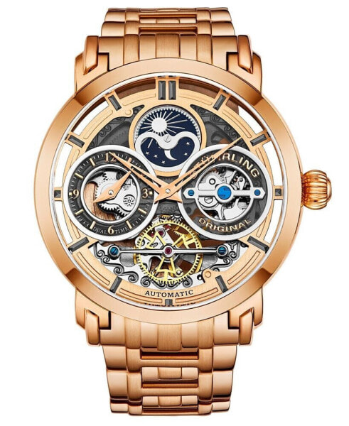 Часы Stuhrling Rose Gold 47mm Stainless Steel Watch