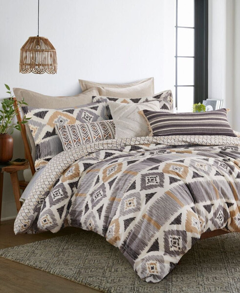 Santa Fe Reversible 3-Pc. Duvet Cover Set, King/California King