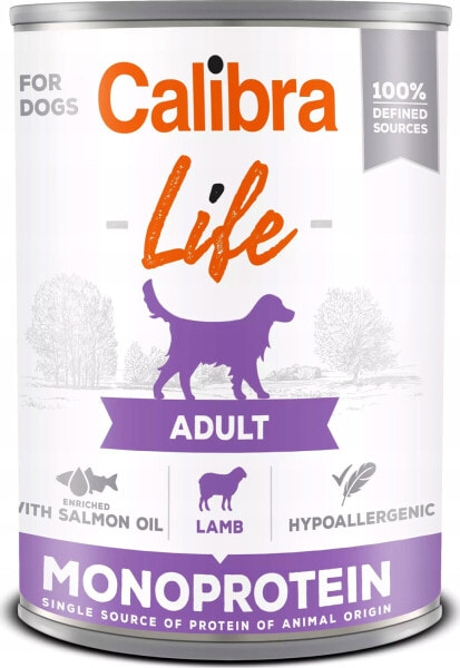 Calibra CALIBRA LIFE Adult Monoprotein jagnięcina - mokra karma dla psa - 0,4 kg