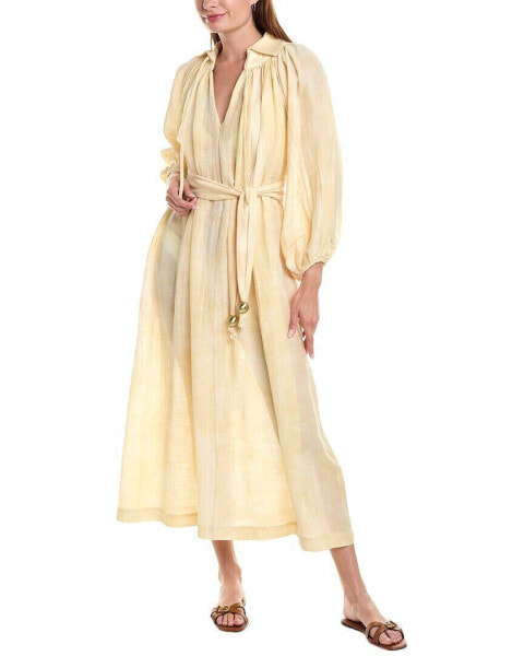 Lisa Marie Fernandez Poet Linen-Blend Maxi Dress Women's