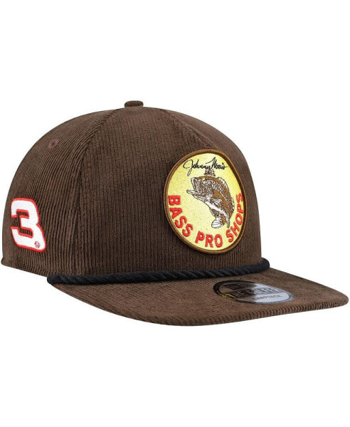 Men's Brown Austin Dillon Bass Pro Shops Retro Cord Golfer Adjustable Hat