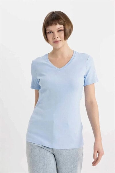 Kadın T-shirt I1080az/be745 Lt.blue