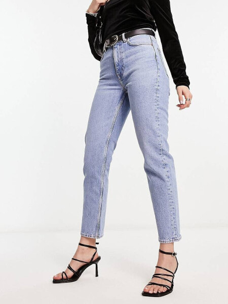 & Other Stories stretch tapered leg jeans in Vanity Blue - EXCLUSIVE