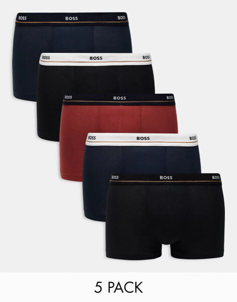 Boss Bodywear 5 pack essential trunk in multi