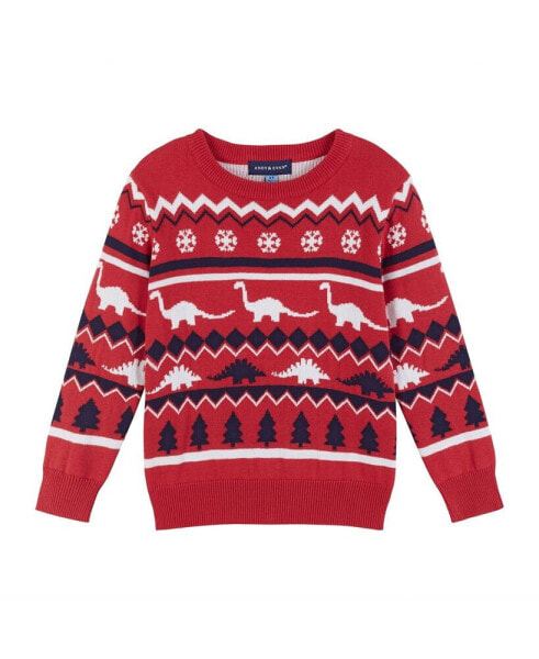 Toddler Boys / Dino Holiday Sweater