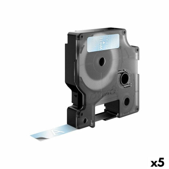 Ламинированная лента для фломастеров Dymo D1 45020 12 mm LabelManager™ Белый Прозрачный (5 штук)
