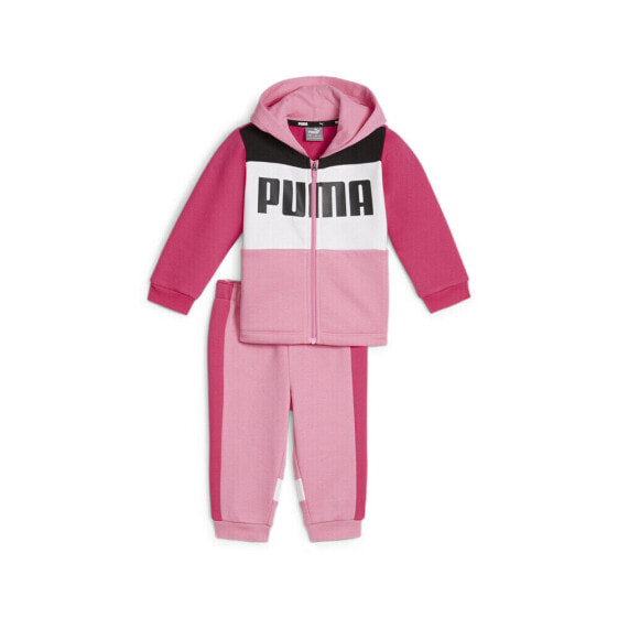 Puma TwoPiece Minicats Colorblock Full Zip Jacket & Joggers Set Toddler Girls Si