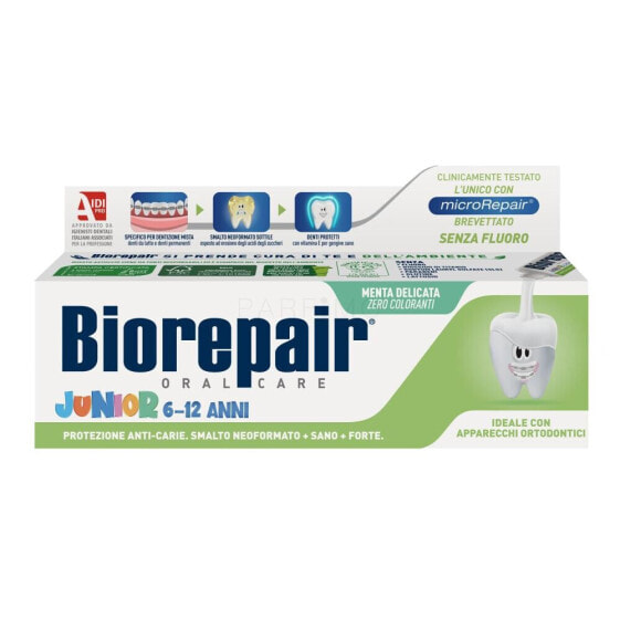 Biorepair Junior 6-12 Mint 75 ml zahnpasta für Kinder