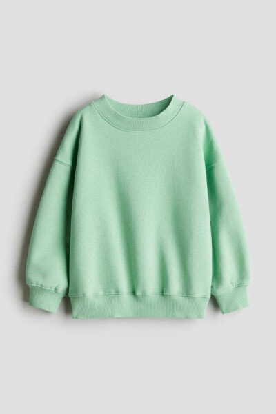 Bisiklet Yakalı Oversize Sweatshirt