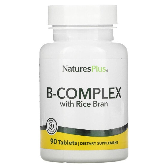 Витамины группы B NaturesPlus B-Complex с отрубями риса, 90 таблеток