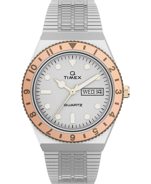 Women's Q Silver-Tone Stainless Steel Bracelet Watch 36mm