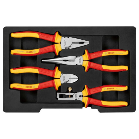 BOSCH VDE insulated pliers set 4 pieces